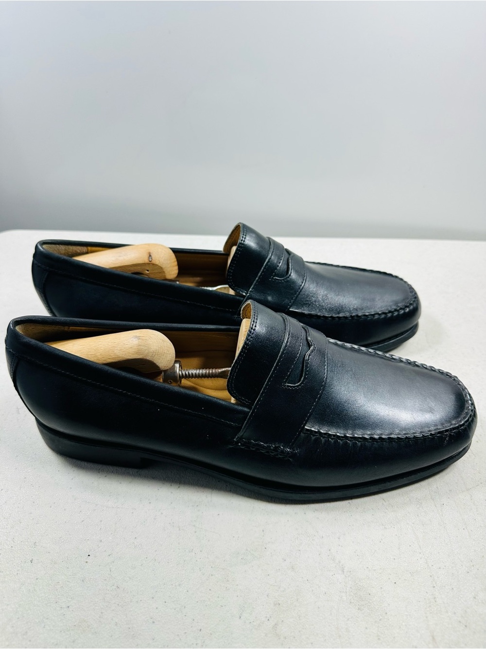 Johnston & Murphy Men’s 10,5M Brown Leather Tassel Loafers Slip On Dress Shoes - Picture 3 of 7